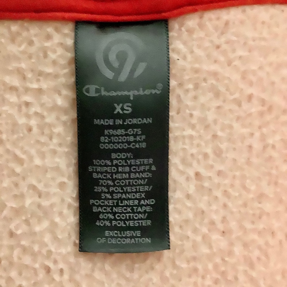 CHAMPION C9 Fuzzy Peach Fleece 1/4 Zip Top SZ-XS - Picture 4 of 9